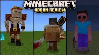 MCPE 1.20.72 - 3 New Terrifying Mods/Addon for Minecraft Bedrock (Skeleton King/Salvage/NightTerror)