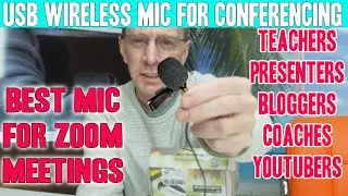 Wireless Lapel Microphone for Computer | USB lavalier Mic System | Zoom Microphone | Alvoxcon UM310