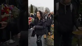 Прощание с Навальным. Борисовское кладбище