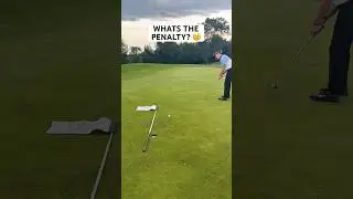 Is this just one stroke penalty?! 🤔 #golf #golfshorts