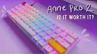 unboxing anne pro 2 mechanical keyboard (cherry brown switches) | keyboard sound test