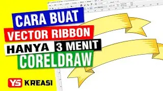 how to make a ribbon vector image in Corel Draw, only 3 minutes you can do it