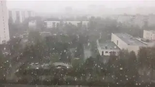 Снег 8 мая 2017 в Московском
