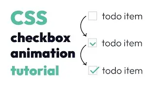 Checkbox CSS animation with SVGs - how to code custom checkbox style with SVG animation