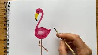 Как нарисовать ФЛАМИНГО 