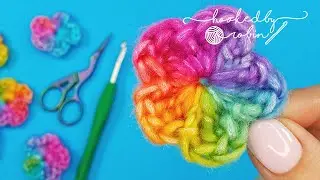 Crochet an EASY Flower in just 4 MINUTES! 🌸