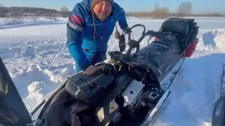 обзор моей ТАЙГИ 500#покатушки #снег #снегоход