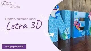How to assemble a 3D letter - Includes alphabet templates
