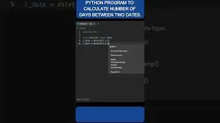 Python program to calculate days between two dates