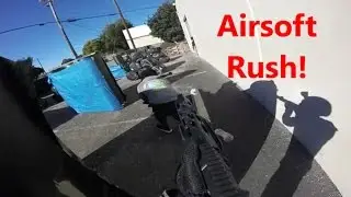 Rushing out  with Penguin at Airsoft Extreme!