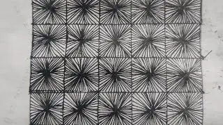 Relaxing Zentangle Pattern Drawing | Easy & Creative Art Tutorial