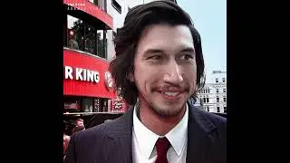 'Driver, Adam Driver. Getaway Driver.' Adam Driver at European premiere of Logan Lucky, 2017.