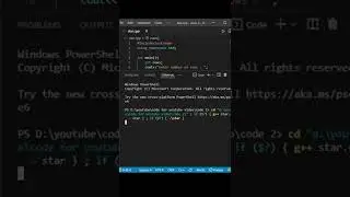how to make star pattern using c++ programming language | for loop using scan #shorts