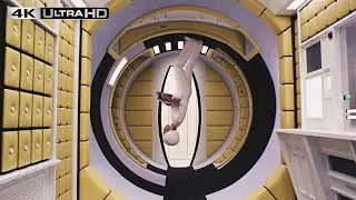 2001: A Space Odyssey 4k HDR | Flight To The Moon