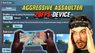 Aggressive Assaulter in 20fps device ⚡ Low end device bgmi montage | 2gb ram bgmi gameplay