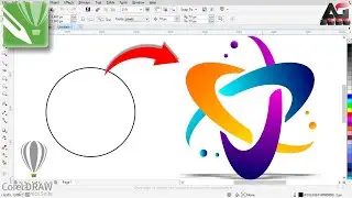 Colorful Circle Logo Design in CorelDraw | Corel Draw Tutorial