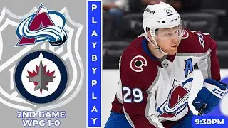 NHL PLAYOFFS GAME PLAY BY PLAY: AVALANCHE VS JETS