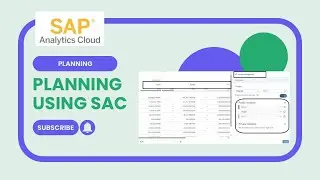 SAP Analytics Cloud (SAC) | Planning | How to Create a Planning Model