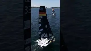 #kielerwoche 2024 - Action mit den 49er FX - Tag 3 #sailing