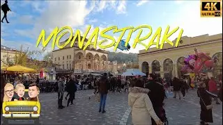 Monastiraki 🇬🇷 Athens Greece Walking Tour