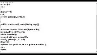 WAPto input a number & pass it through a function prime & check whether it is a prime number or not