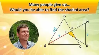 How to find the shaded area? Many give up. Would you succeed?