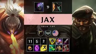Jax Top vs Gangplank: Triple Kill, Killing spree - NA Challenger Patch 14.16