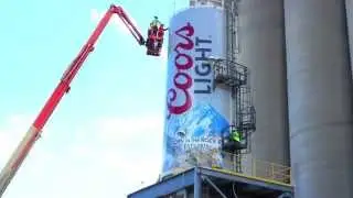 Coors Brewery Grain Silo Wrap
