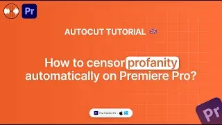 AutoProfanity Tutorial - How to censor swear words on Premiere Pro?
