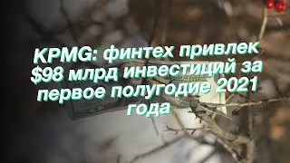 KPMG: финтех привлек $98 млрд инвестиций за первое полугодие 2021 года