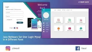 Java Netbeans Set User Login Mysql In A Different Form