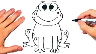 How to draw a FROG | Drawing a LITTLE FROG
