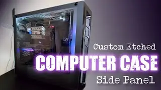Custom etched computer case - How to sandblast glass