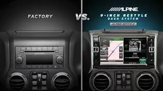 Alpine 9-inch Restyle Dash System for Jeep Wrangler