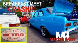 CRASH at a breakfast car meet! CLASSIC FORDS EVERYWHERE! 😃