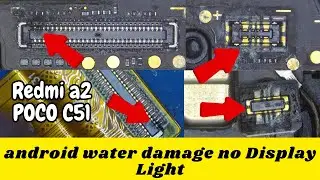 Redmi A2 | POCO C51 Water Damage Short Repair | All Android Water Damage Connector Repair Easy Trick