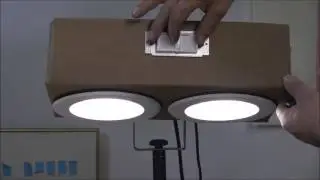 DIY dimmable LED recessed downlight used for video and photo