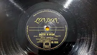 Winter In Miami. Betty Johnson. London 78rpm Shellac Radiogram Phonograph Record from 1957
