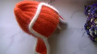 MEGA HIT OF THE SEASON!!! USHANKA HAT WITH POLISH ELASTIC BAND MADE OF MINK DOWN YARN.