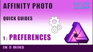 AFFINITY PHOTO - Preference Settings