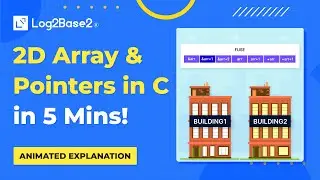 2D Arrays and Pointers in C – Animated Tutorial in 5 Minutes! 🚀 | Log2Base2®