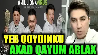 АХАД КАЮМ МИЛИОННИ КОНЦЕРТИДА ДАВРОН КАБУЛОВ ШАРМАНДА КИЛДИ//Ahad Qayum Milion