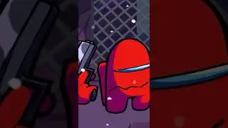 Red imposter killing Girlfriend (animate among us) (friday night funkin | Impostor V4)