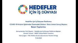 COVID-19 Krizinin İşletmeler Üzerindeki Etkileri İkinci Anket Sonuç Raporu - Basın Toplantısı