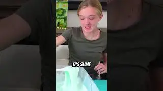 1 Gallon Green Leprechaun Slime!! #shorts