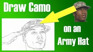 How to Draw Camouflage Pattern on an Army Hat
