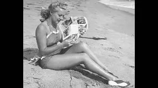 Betty Grable 1940 Exercises On The Beach