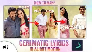 How to Make Cenimatic Lyrics in Alight Motion | 3D lyrical Video | Trending Video Edit || Vip Beats