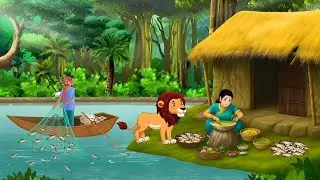 गरीब मछुआरा की अन्धी बेटी | cartoon video | animation story #cartoon #story 👆😨😱🤔😀
