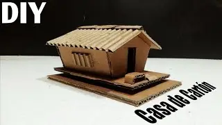 UNA CASA MUY SIMPLE DE HACER yEAH!!! (SaTiSFyinG) ( how to make a cardboard house)